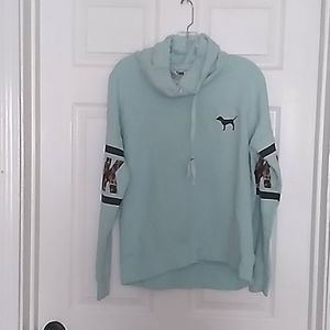 Pink Victoria secret hoodie blue size small